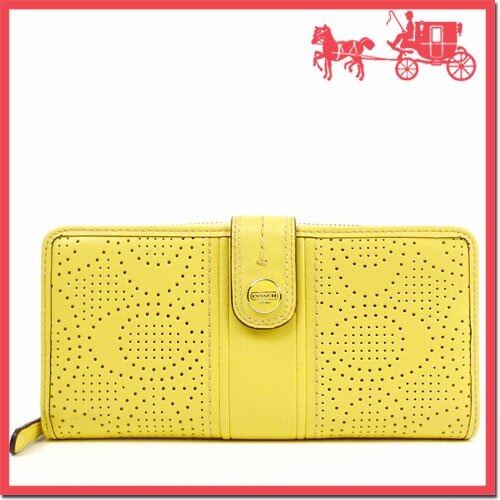 【送料無料】【COACH コーチ】サイフ 長財布 シグネチャーストライプ パーフォレイテッド アコーディオン ジップ ウィズタブ F48794_SV/YL(イエロー) 【送料無料】【COACH コーチ】サイフ 長財布 シグネチャーストライプ パーフォレイテッド アコーディオン ジップ ウィズタブ F48794_SV/YL(イエロー)